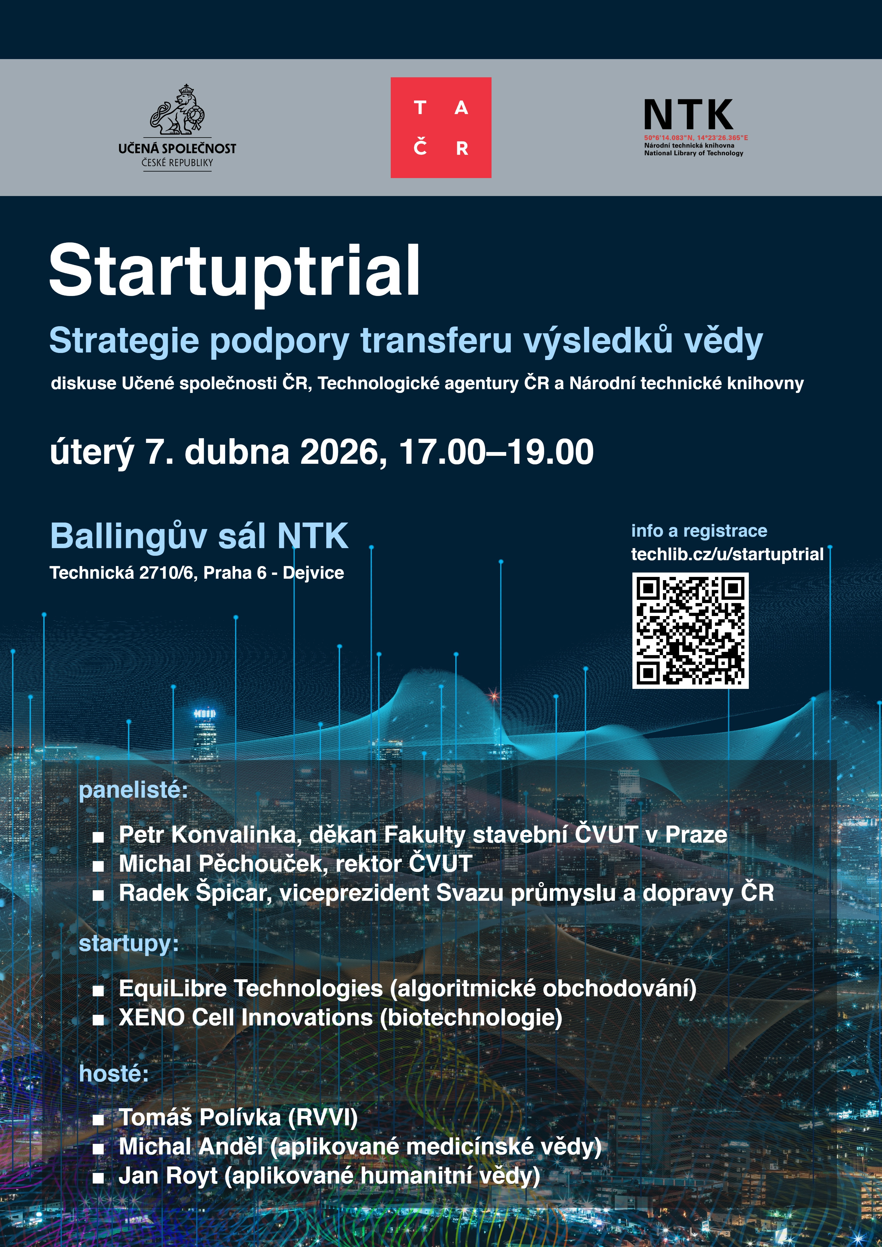 Plak&aacute;t k akci Startuptrial 2026